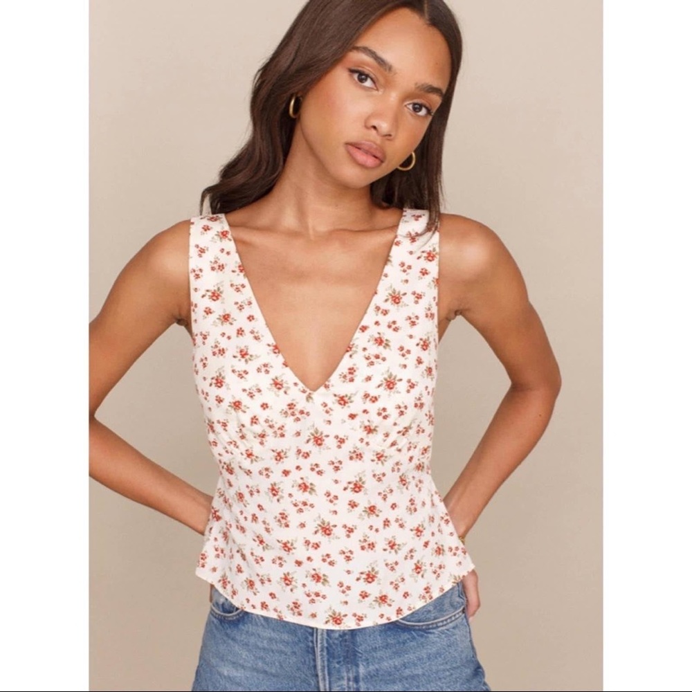 Reformation NWT medium Vireo Blouse